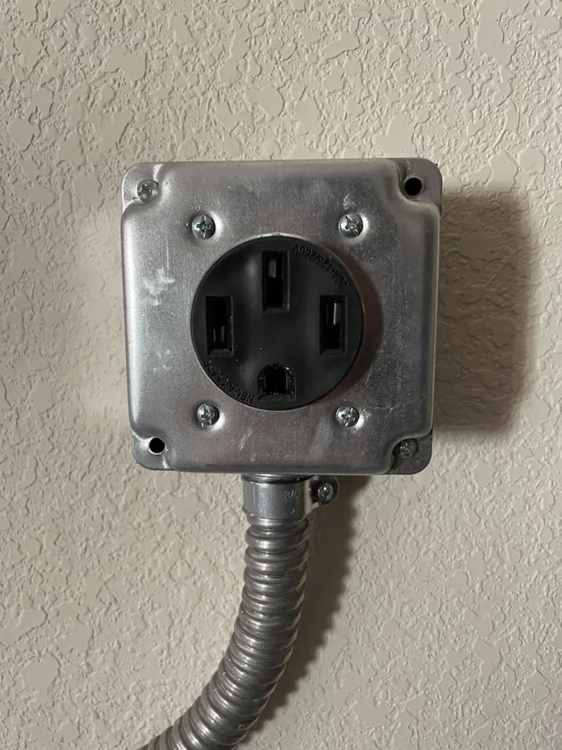 NEMA 14-50 outlet installed for Smart Home Electrical in Eden Prairie